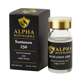 Sustanon voorkant links Sustanon van Alpha BioPharma voorkant links