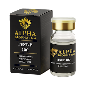 Testosterone Propionate van Alpha BioPharma voorkant links