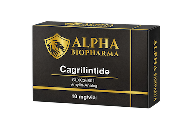 Verpakking voorzijde Cagrilintide van Alpha BioPharma